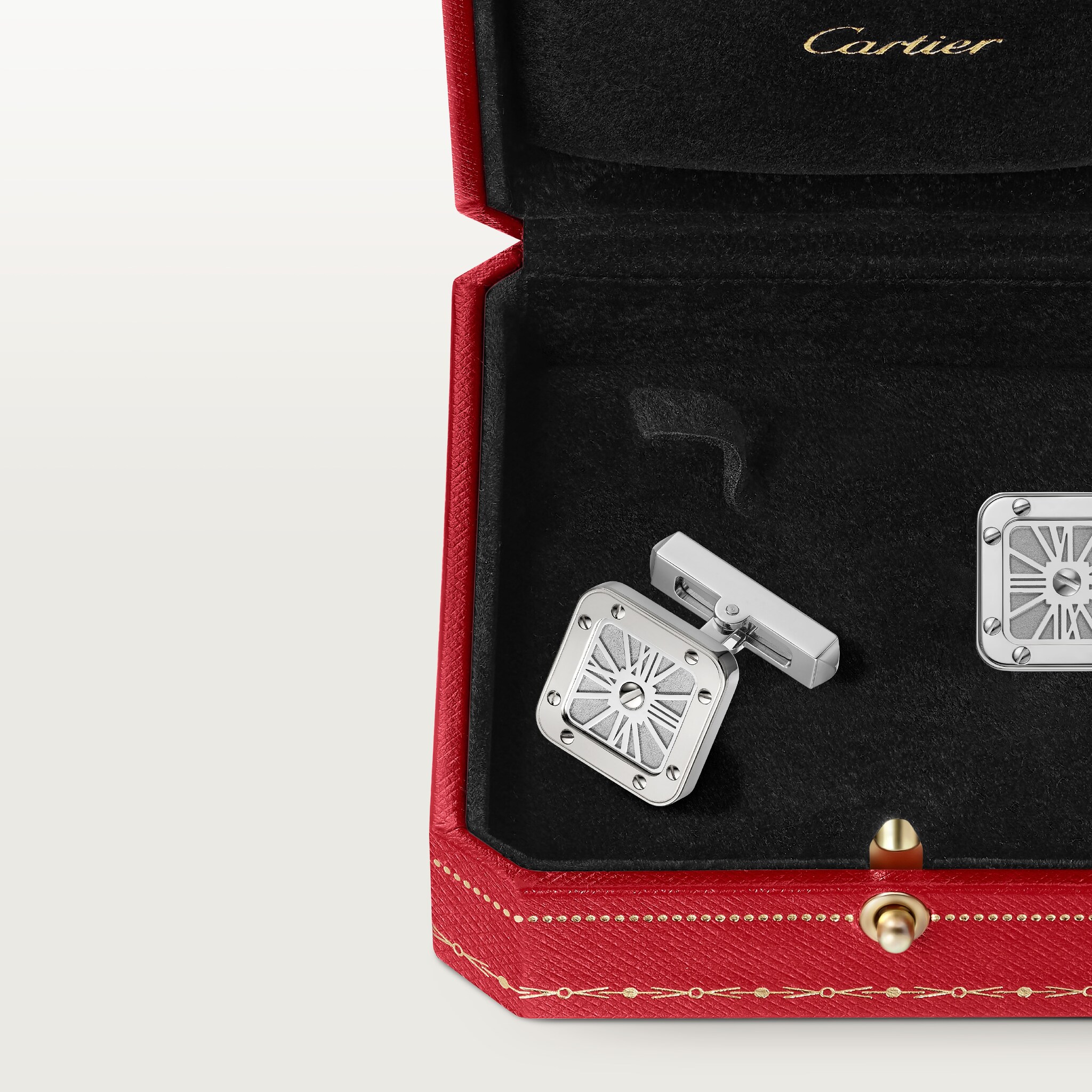 CROG000231 - Santos de Cartier cufflinks - Sterling silver