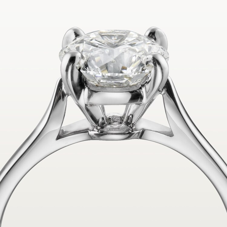 CRN4163600 Solitaire 1895 Platinum diamond Cartier