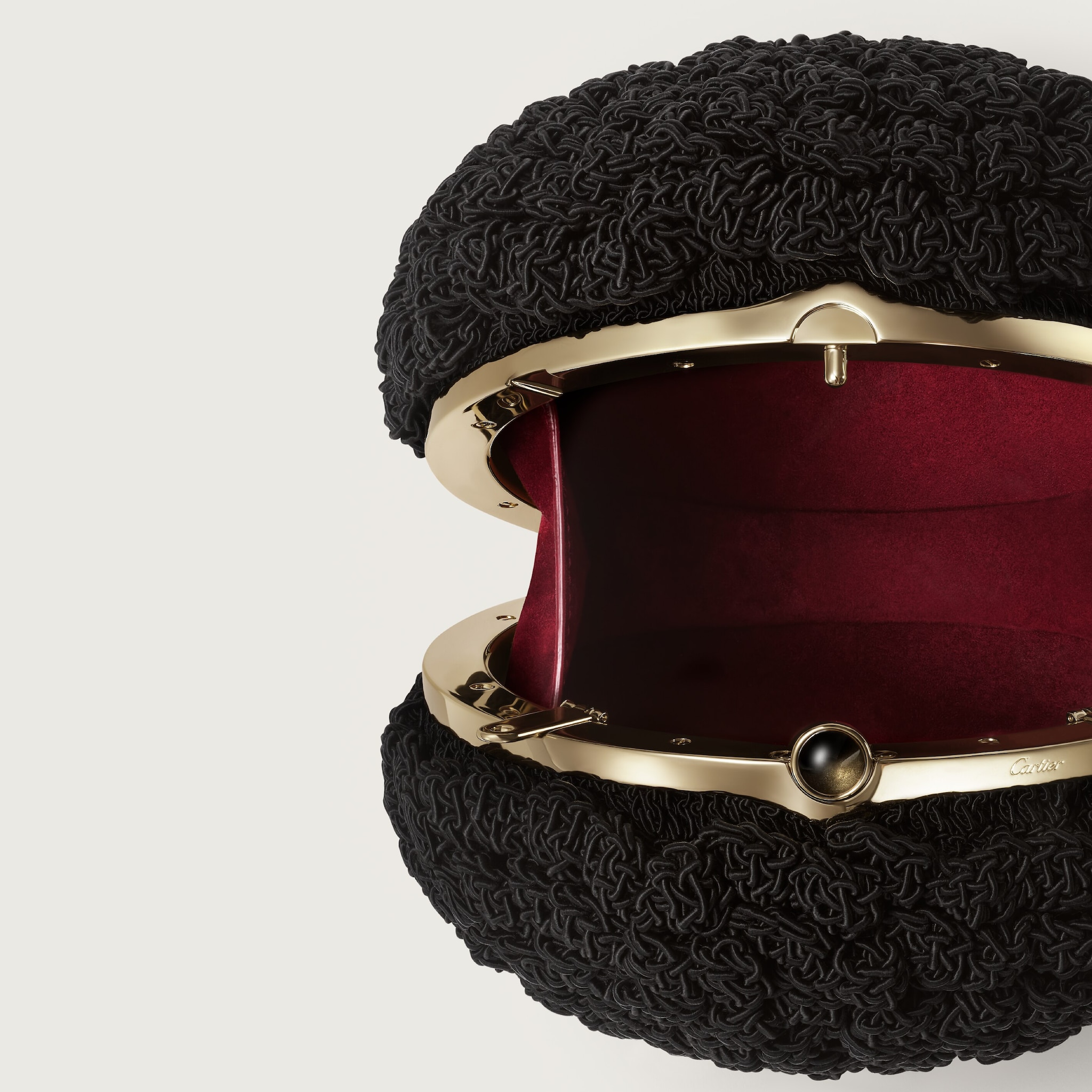 Round crochet bag, Cartier Soir