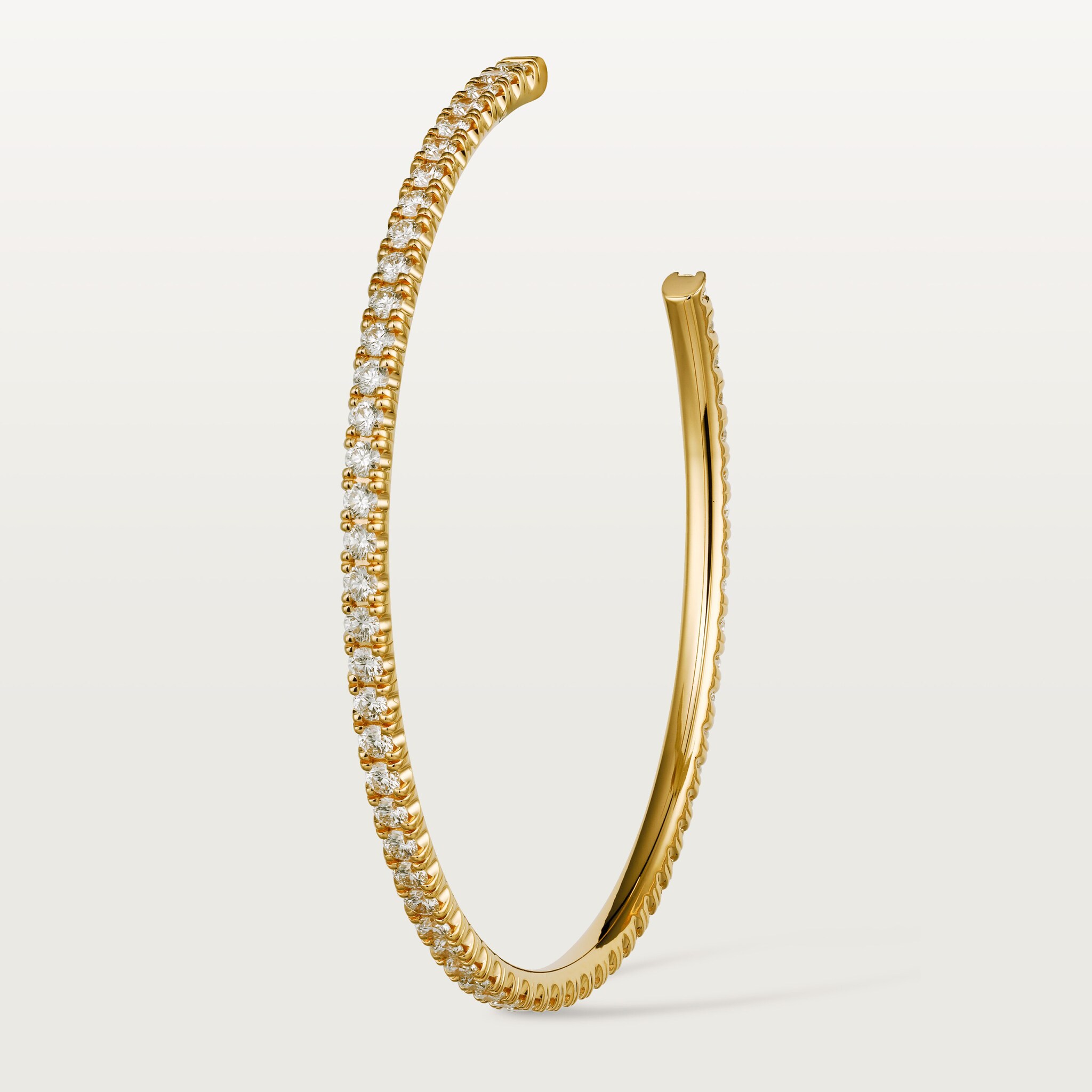 Etincelle de Cartier hoop earrings, large model, paved, image 5