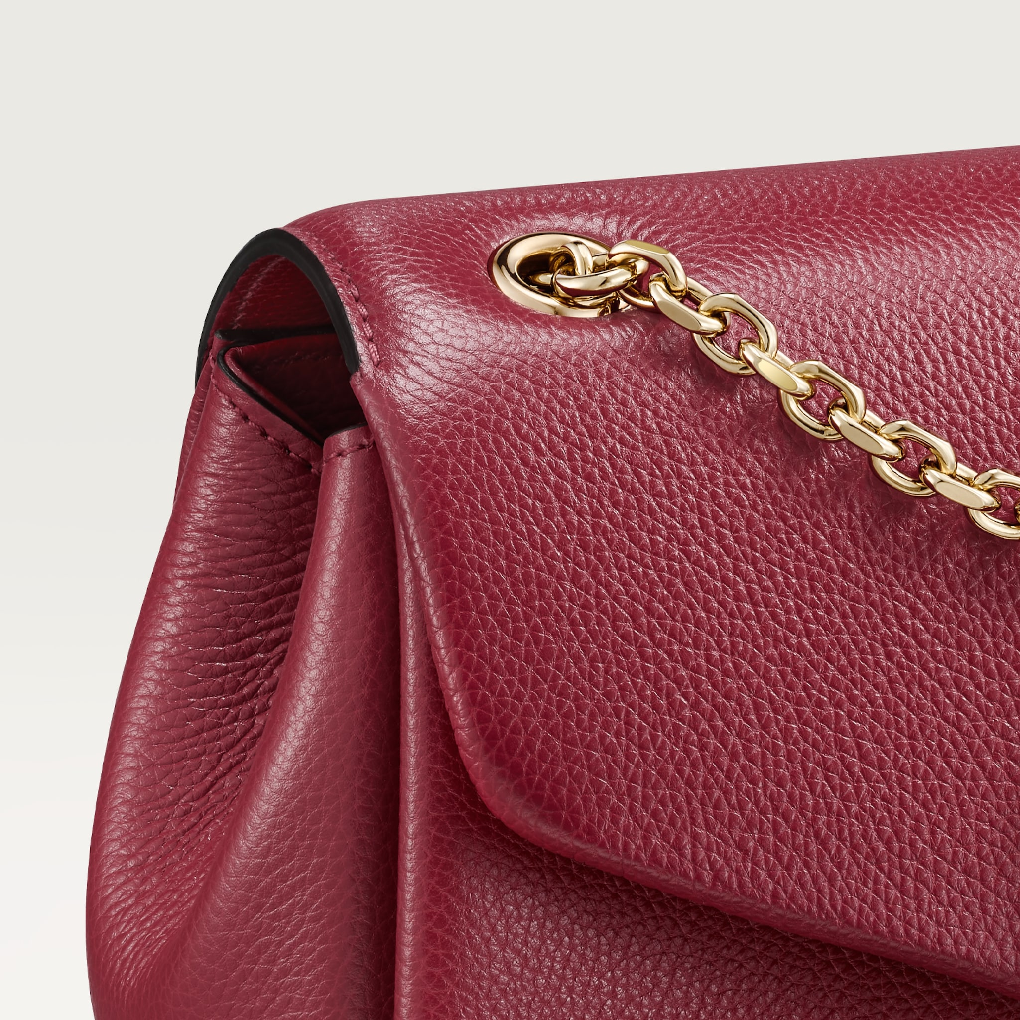 Cartier バーガンディ レザー バッグ Mini model chain bag, Panthère Graphique de Cartier