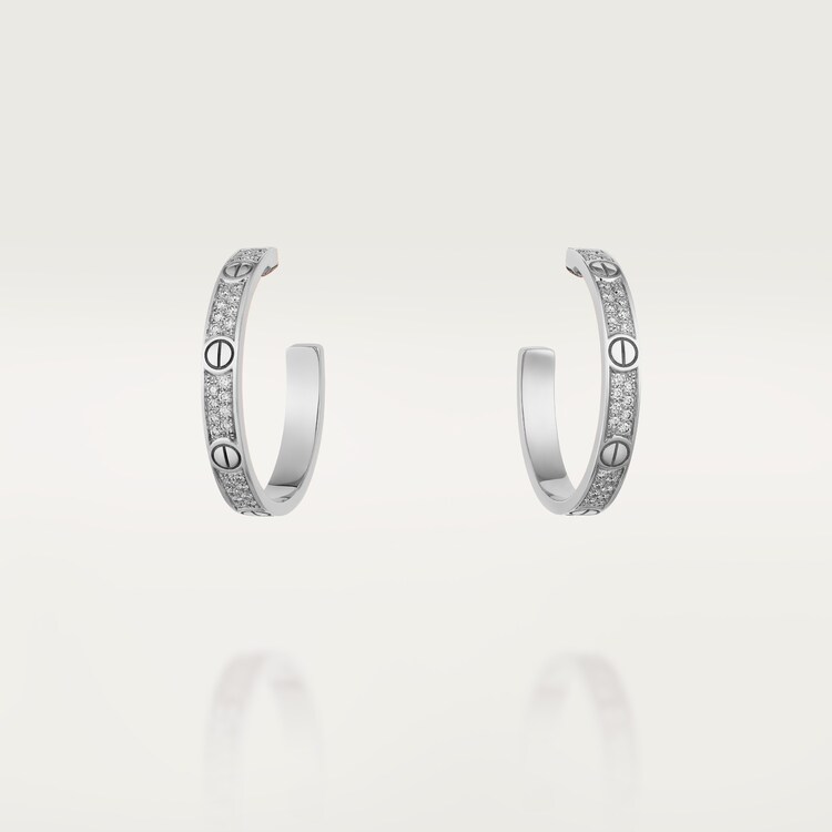 Cartier love earrings white gold deals