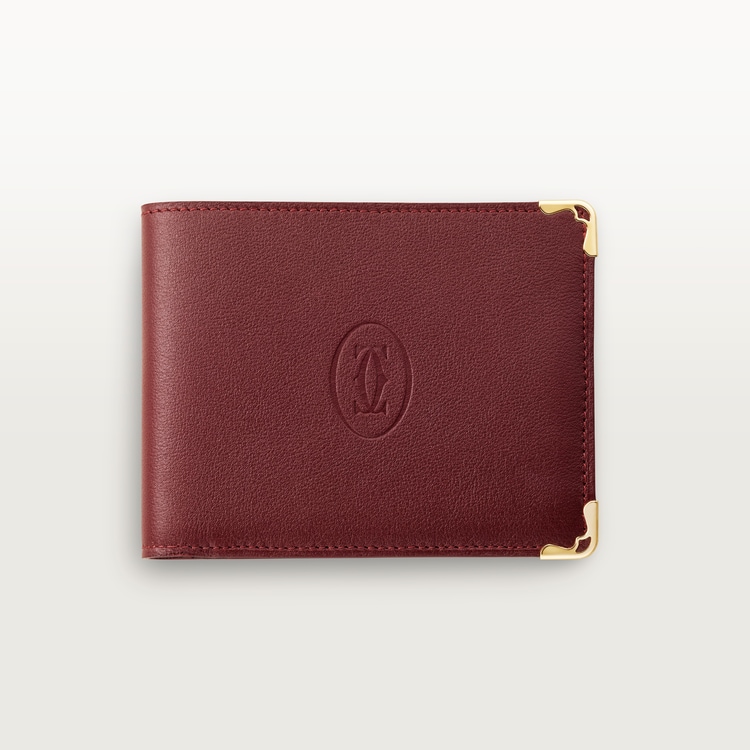 CRL3001356 - 6-Credit Card Wallet, Must de Cartier - Burgundy CRL3001356 - 6-Credit Card Wallet, Must de Cartier - Burgundy