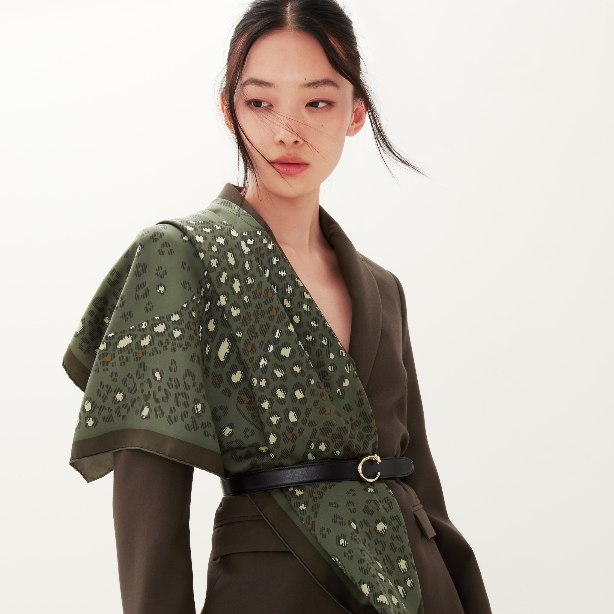 90 scarf, Panthere dots