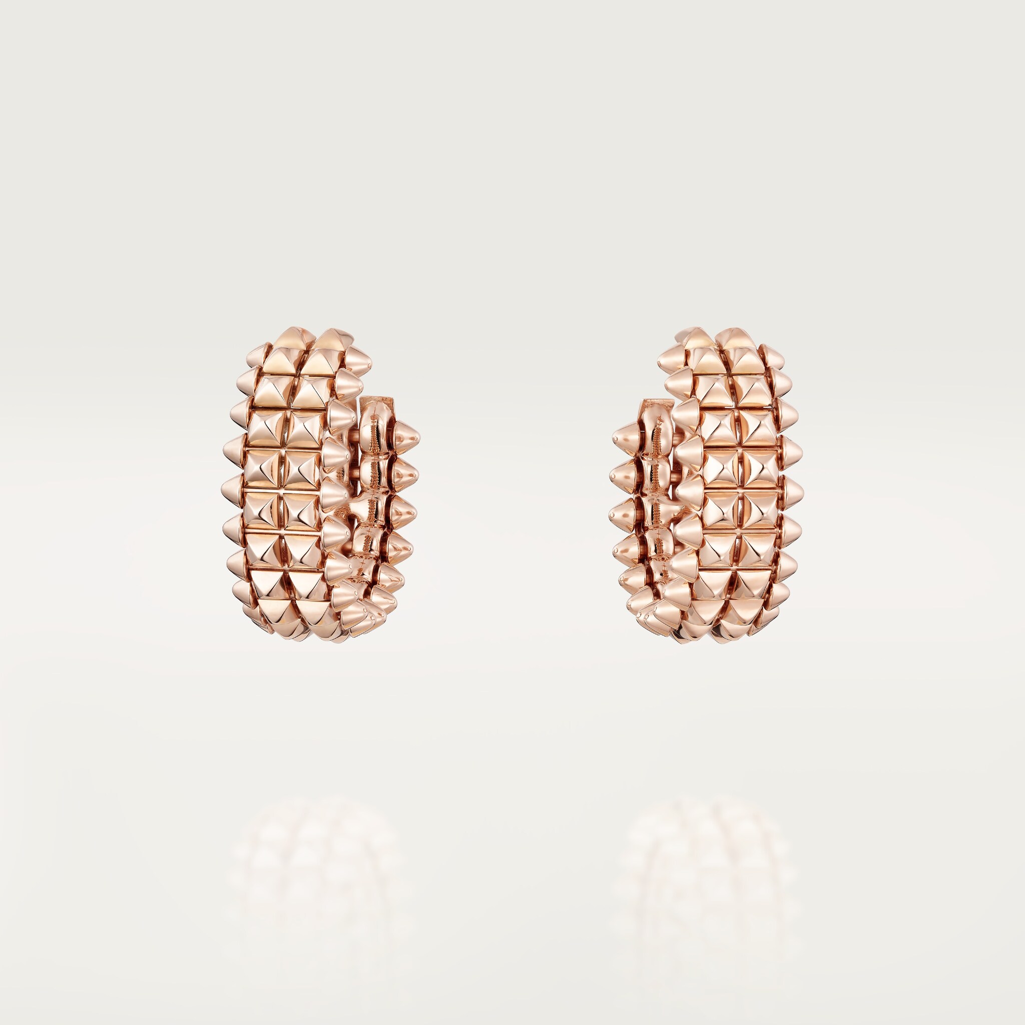 Clash de Cartier hoop earrings, double row