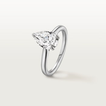 1895 solitaire, pear-shaped diamond 1895 solitaire, pear-shaped diamond