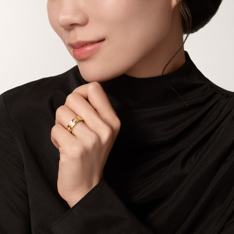 CRB4097500 LOVE ring Pink gold diamonds Cartier