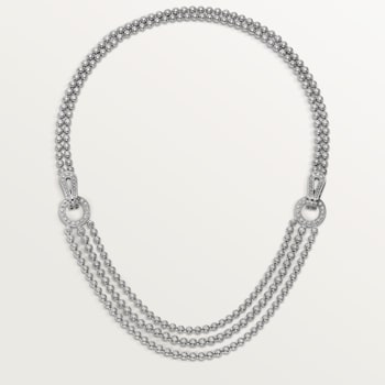 Agrafe necklace, brilliant-cut diamonds, paved  Agrafe necklace, brilliant-cut diamonds, paved