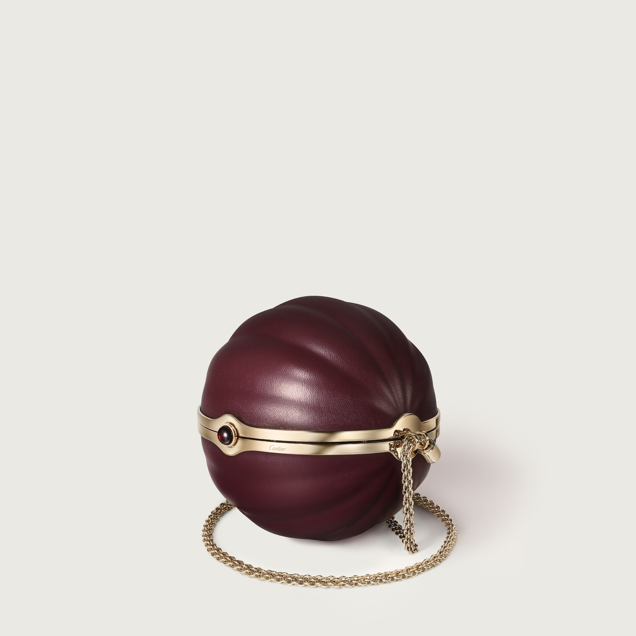 Round bag with gadroon motif, Cartier Soir, image 6