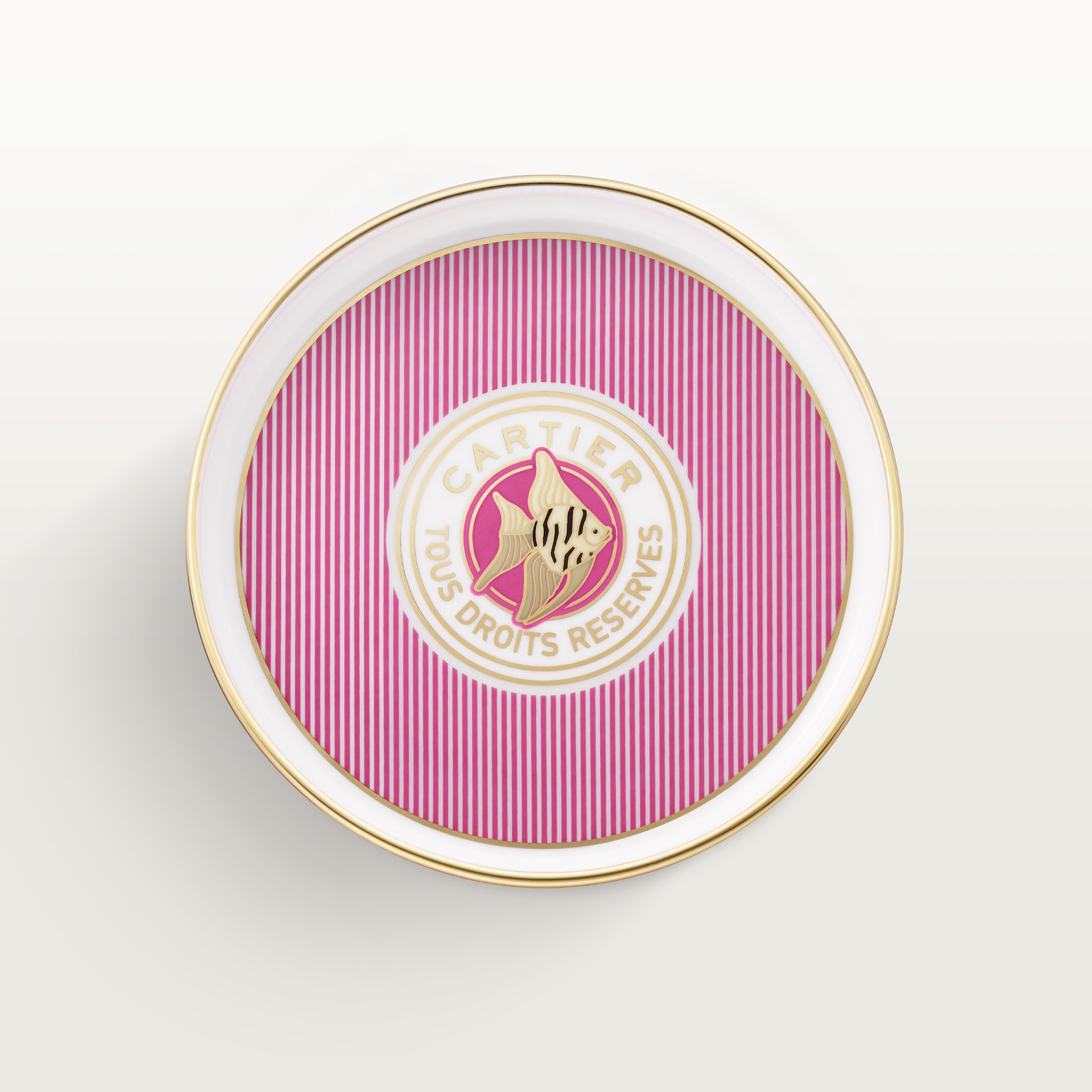 Cartier Characters round tray, small model