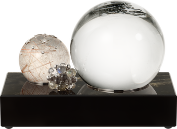 Golden obsidian Les Galaxies de Cartier clock Golden obsidian Les Galaxies de Cartier clock