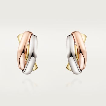 Trinity earrings, cushion-shaped Trinity earrings, cushion-shaped