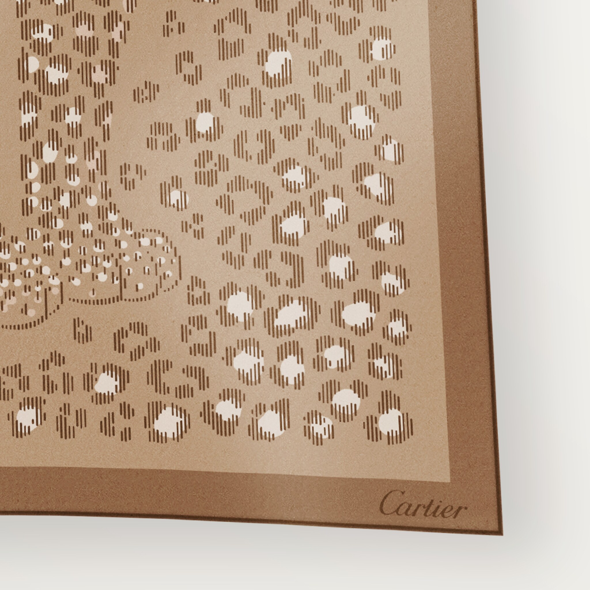 90 scarf, Panthere dots