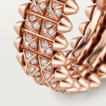Clash de Cartier ring, double row, paved Clash de Cartier ring, double row, paved