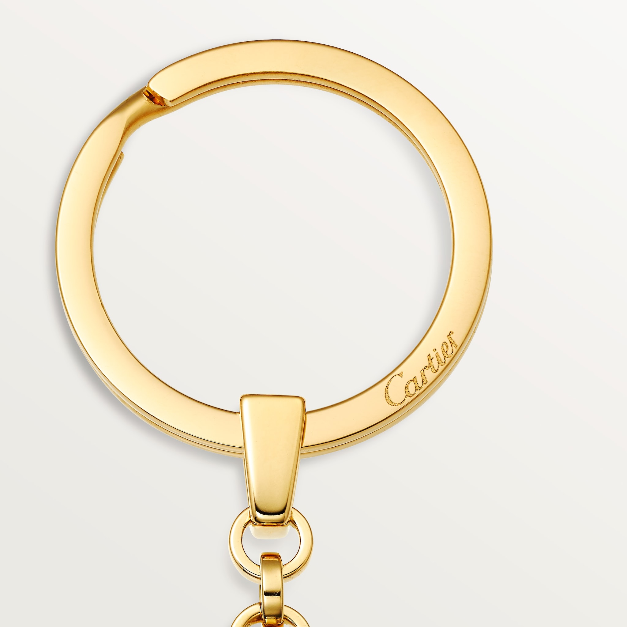 小物 DOUBLE C DE CARTIER LOGO KEY RING Key ring Double C Logo