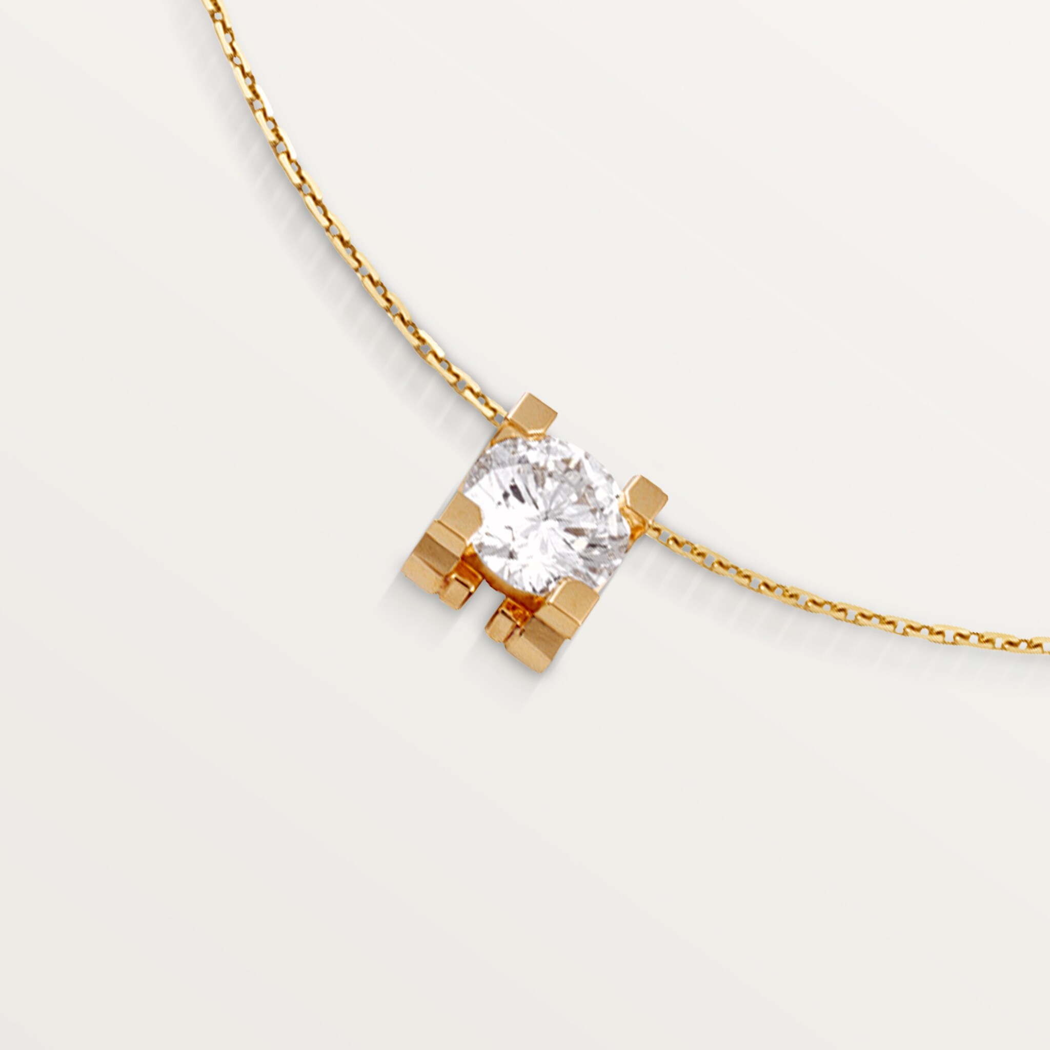 C de Cartier pendant, brilliant-cut diamond