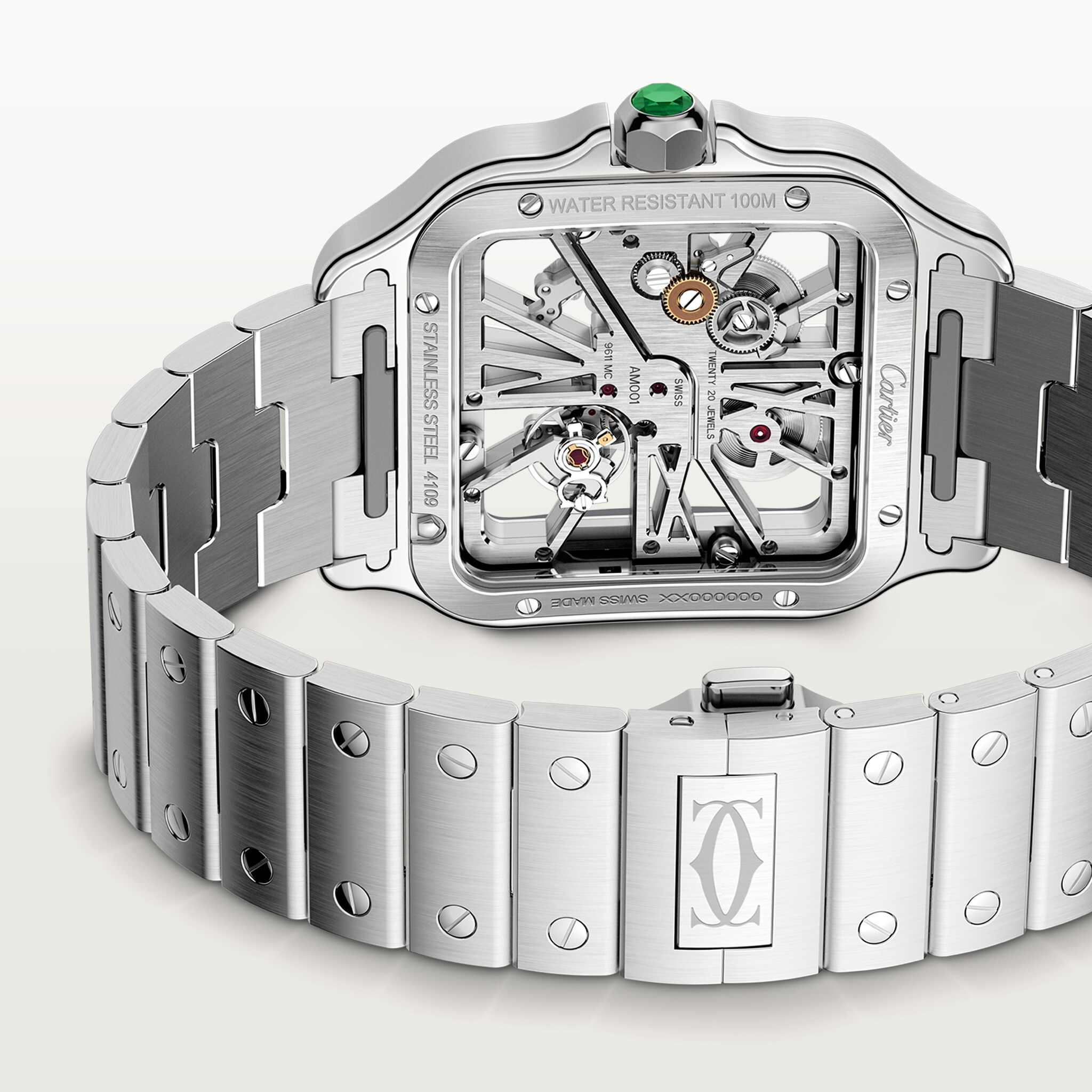 Santos de Cartier iskelet saat