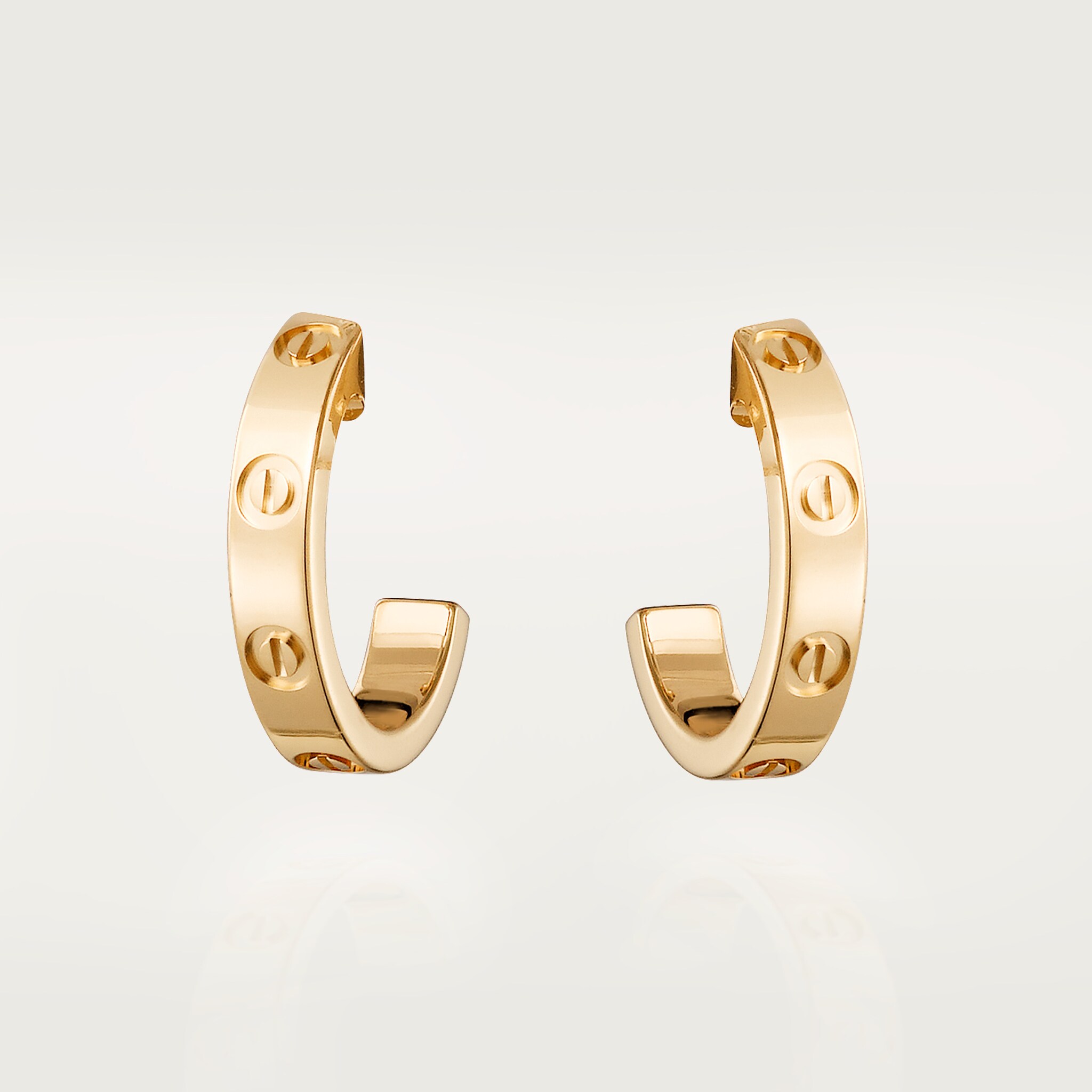 アクセサリー LOVE SINGLE HOOP EARRING CRB8301423 - LOVE single earring - Yellow gold - Cartier