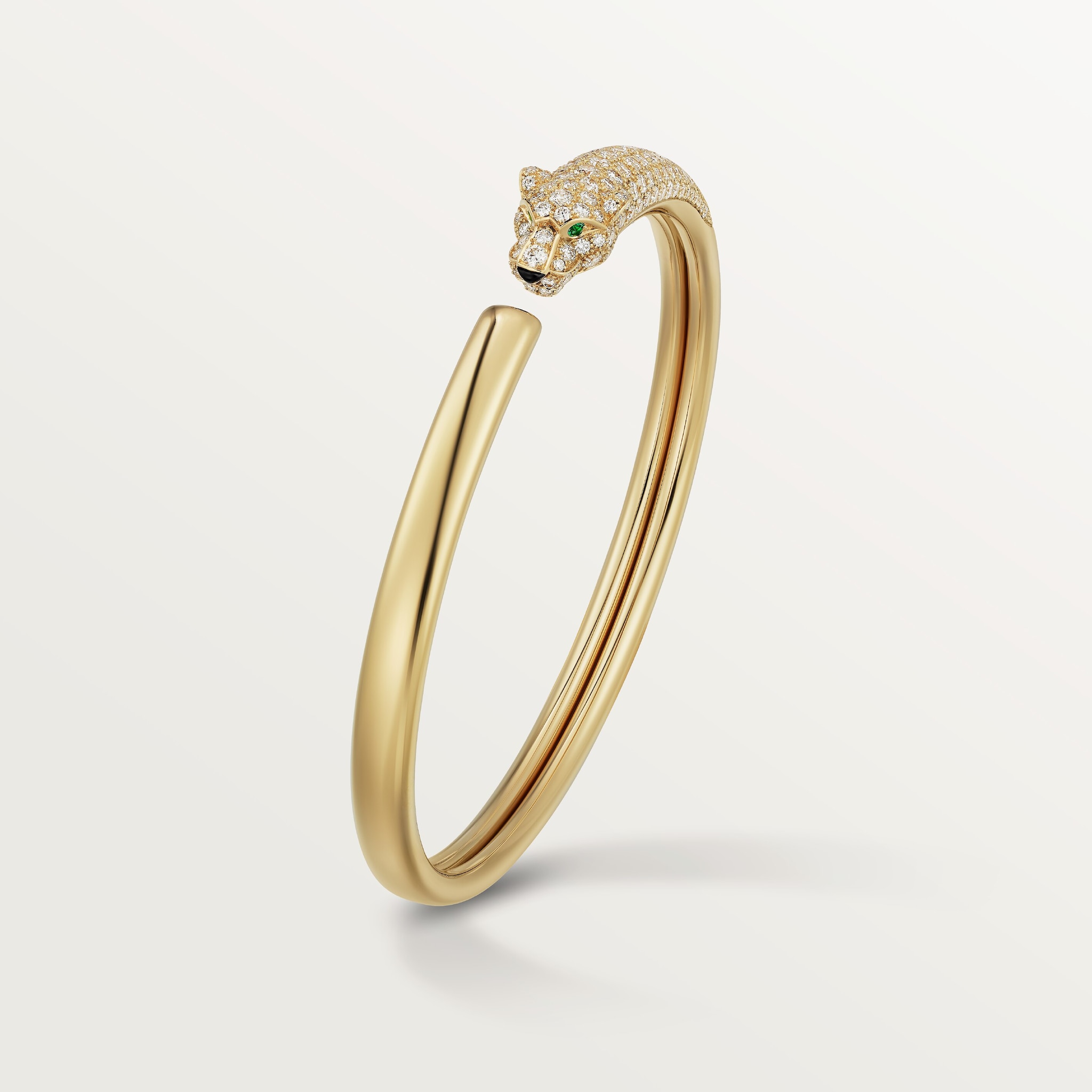 Panth&egrave;re de Cartier bracelet, small model, half-paved