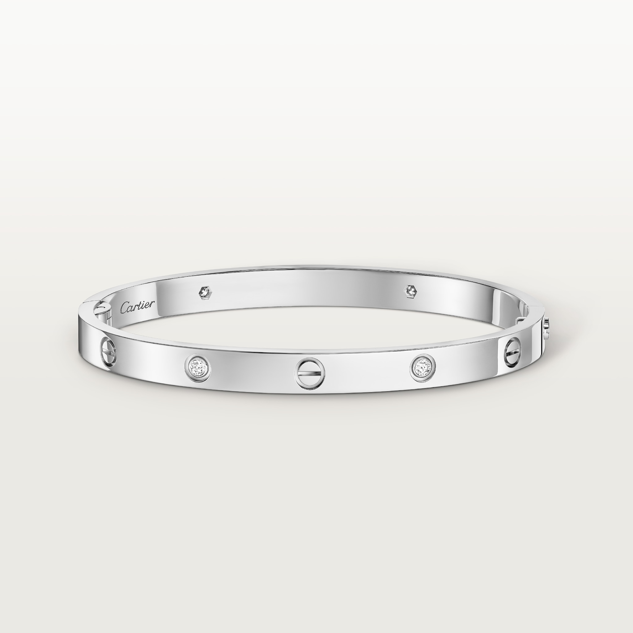 #LOVE# bracelet, medium model, 4 diamonds