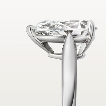 1895 solitaire, pear-shaped diamond 1895 solitaire, pear-shaped diamond
