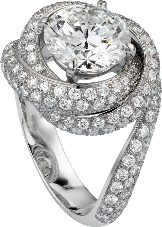 Cartier trinity discount ruban solitaire