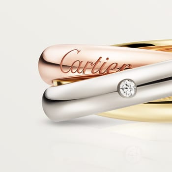 Cartier trinity ring sales diamonds