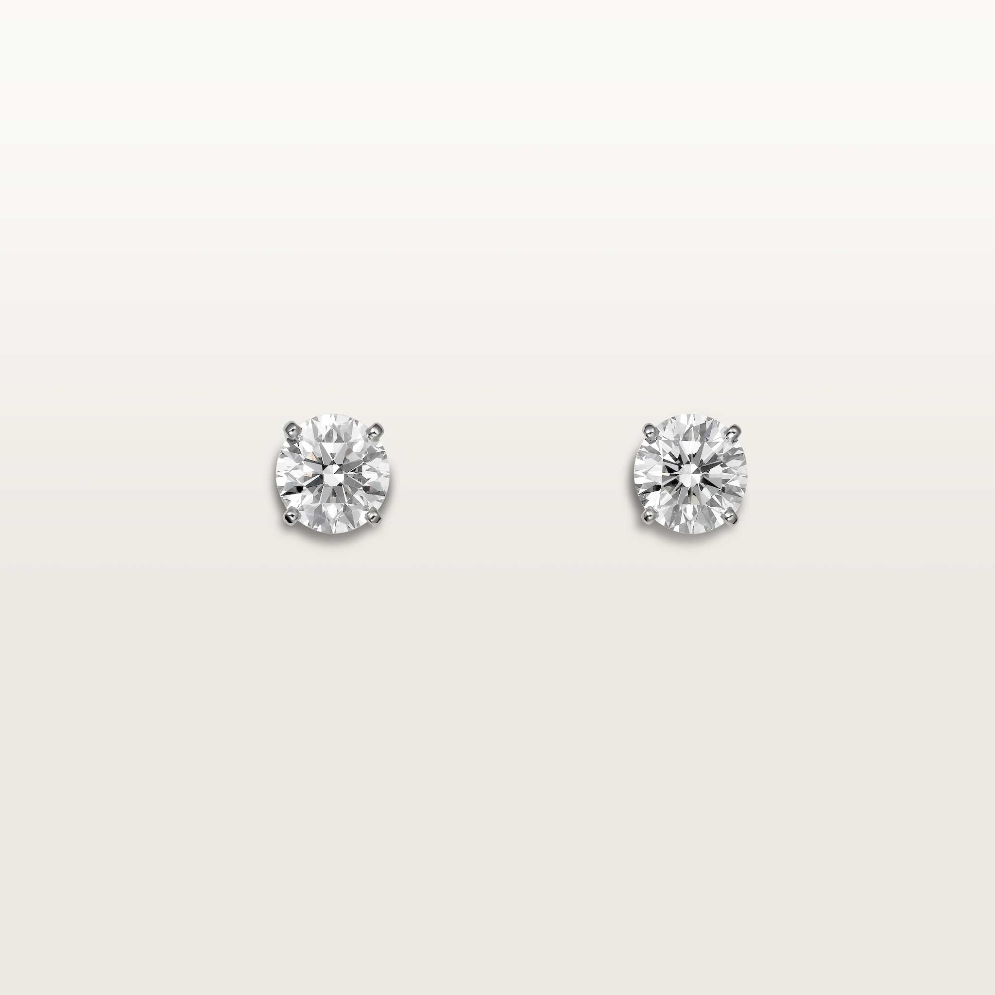 1895 stud earrings, 2 brilliant-cut diamonds 