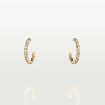 Etincelle de Cartier hoop earrings, small model, paved Etincelle de Cartier hoop earrings, small model, paved