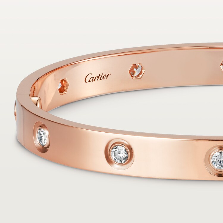 Cartier love bracelet with 10 diamonds deals
