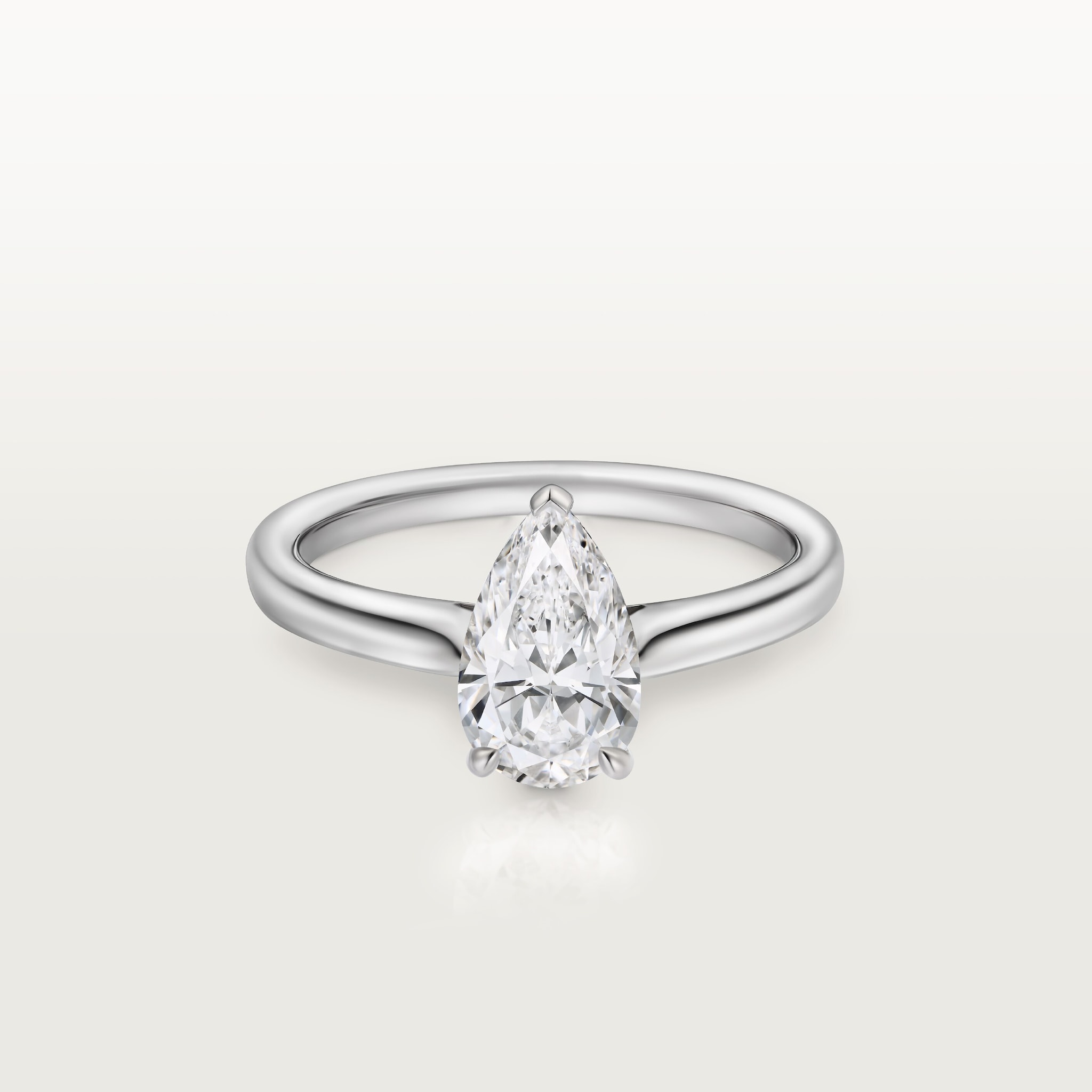 1895 solitaire, pear-shaped diamond