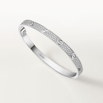 #LOVE# bracelet, medium model, paved #LOVE# bracelet, medium model, paved