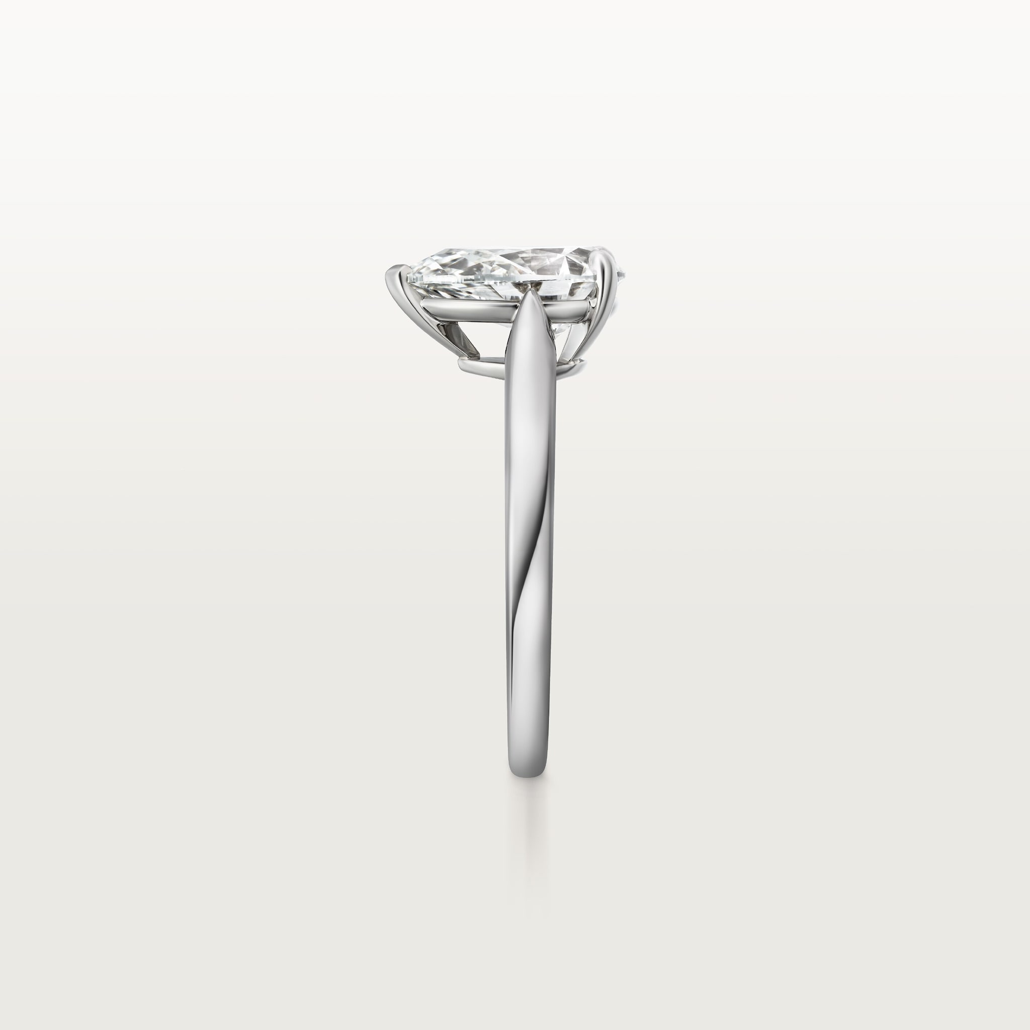 7 صورة ،خاتم سوليتير "1895"، ماسة بشكل الكمثرى