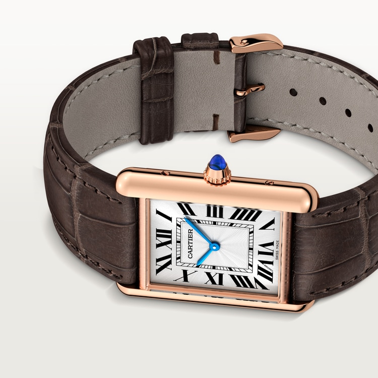 CRWGTA0011 Tank Louis Cartier watch Large model hand wound mechanical movement rose gold leather Cartier