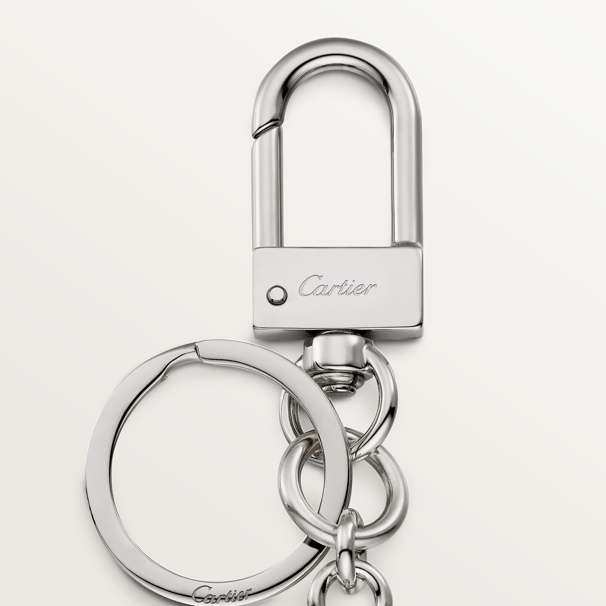 小物 DOUBLE C DE CARTIER LOGO KEY RING Double C de Cartier logo key ring