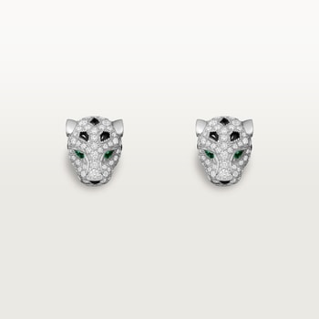 Panthère de Cartier stud earrings, paved Panthère de Cartier stud earrings, paved