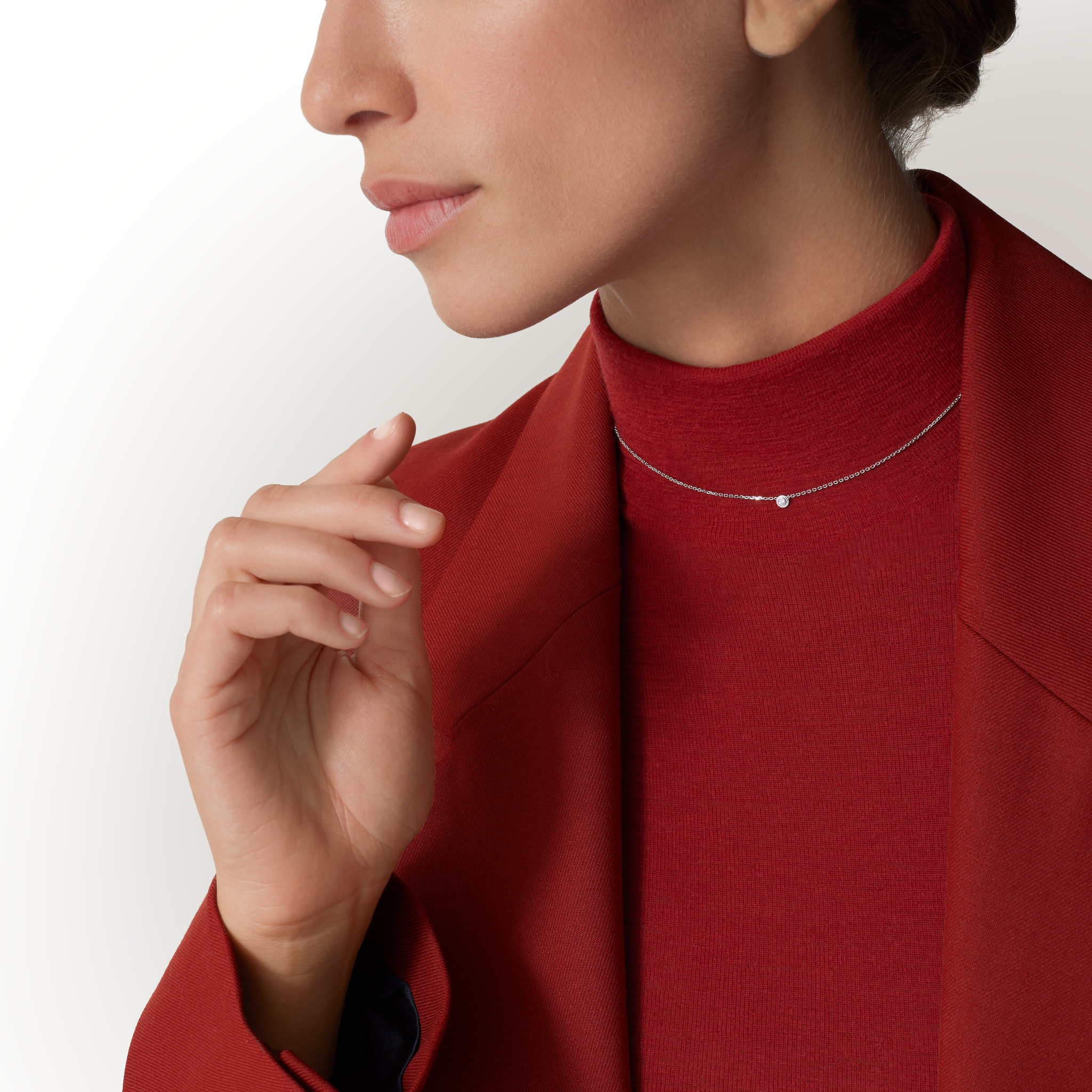 Cartier d'Amour pendant, diamond, mini model