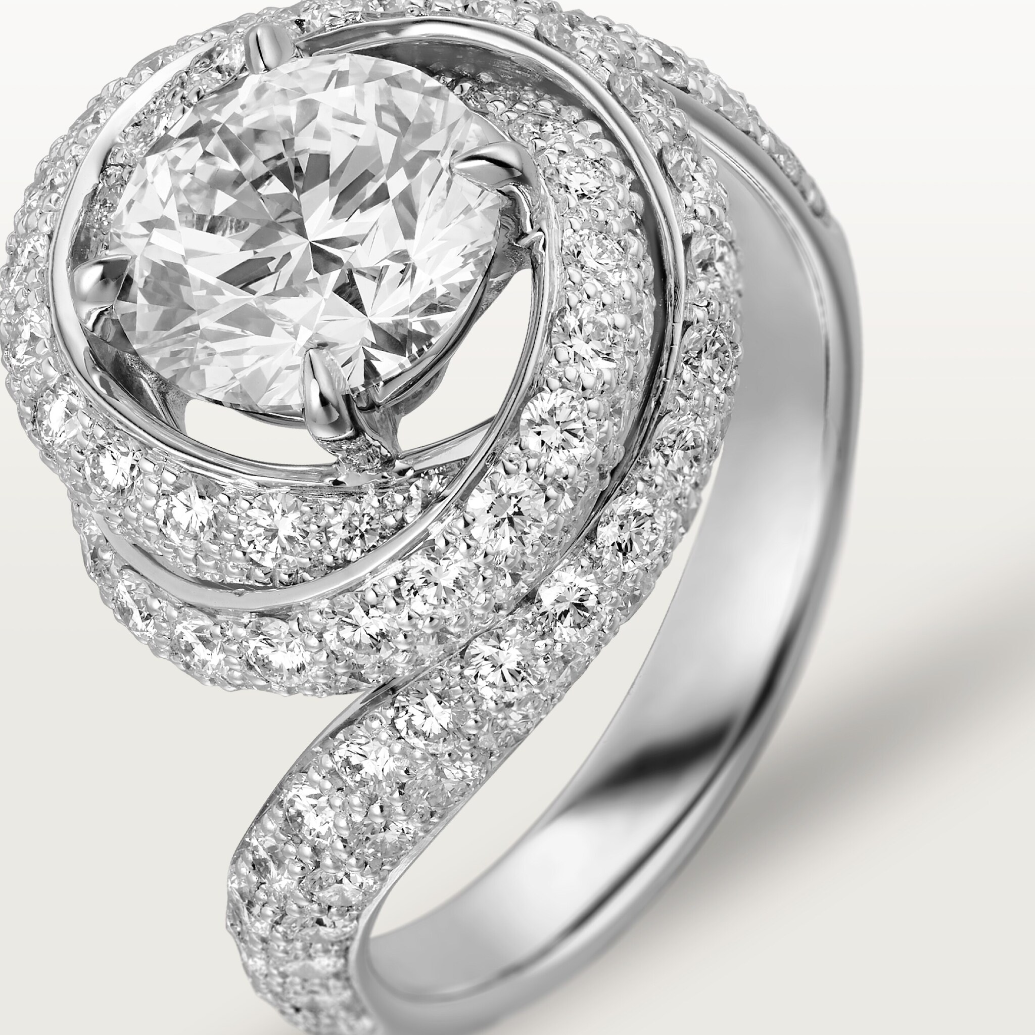 트리니티 루반 솔리테어, 브릴리언트 컷 다이아몬드, 파베 세팅 , 이미지 8