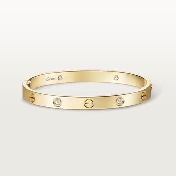 #LOVE# bracelet,single-screw closure, classic model, 4 diamonds #LOVE# bracelet,single-screw closure, classic model, 4 diamonds