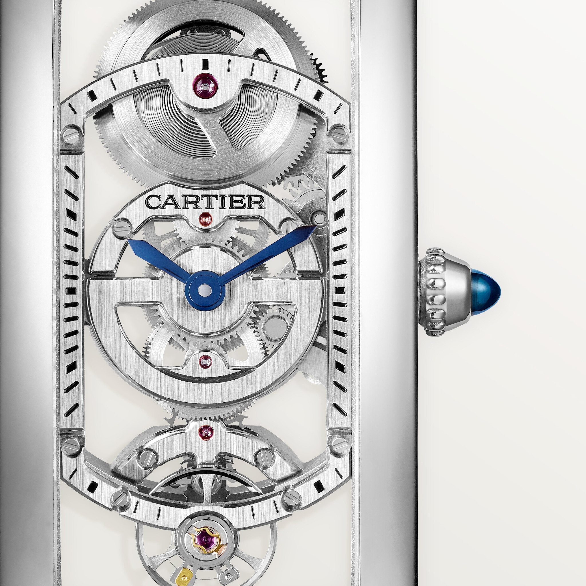 Tank Cintr&eacute;e skeleton watch, image 6