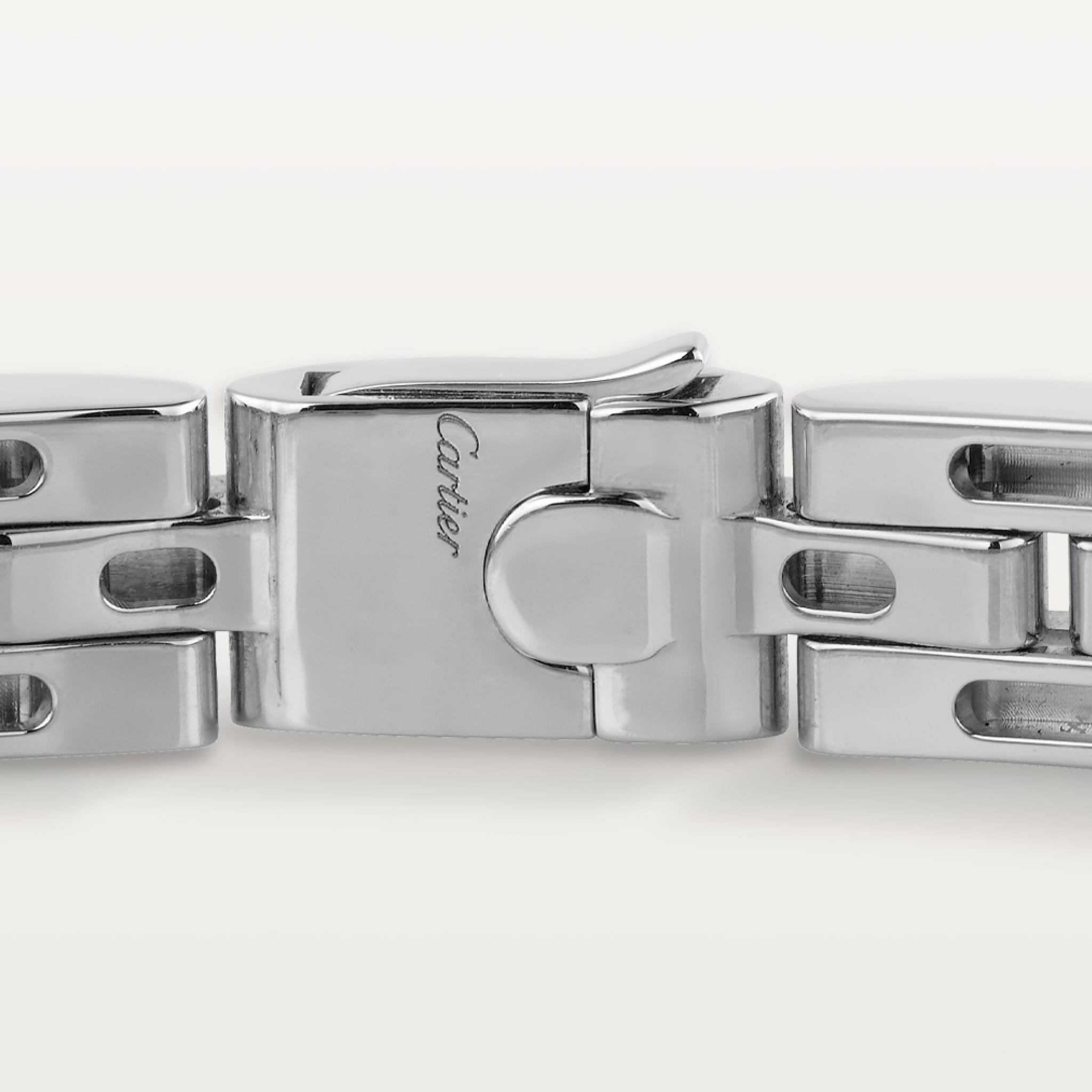 Maillon Panth&egrave;re bracelet, triple row, paved 