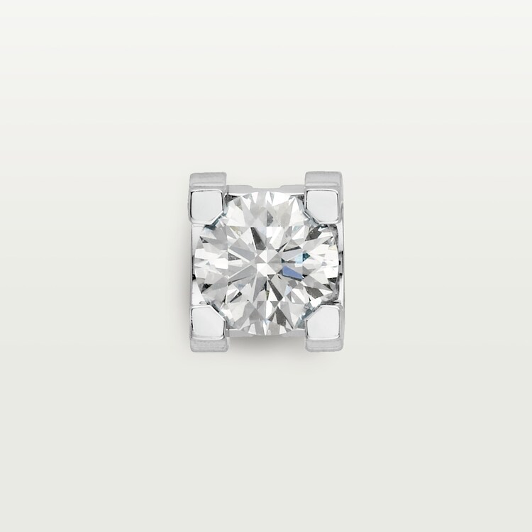 CRN8501900 C de Cartier earrings White gold diamonds Cartier