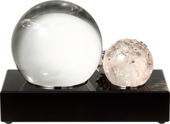 Golden obsidian Les Galaxies de Cartier clock Golden obsidian Les Galaxies de Cartier clock