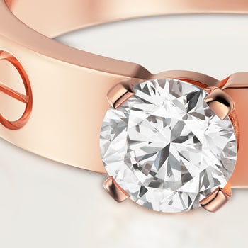 #LOVE# solitaire, brilliant-cut diamond #LOVE# solitaire, brilliant-cut diamond