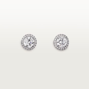 Cartier Destinée stud earrings, 2 brilliant-cut diamonds, paved Cartier Destinée stud earrings, 2 brilliant-cut diamonds, paved
