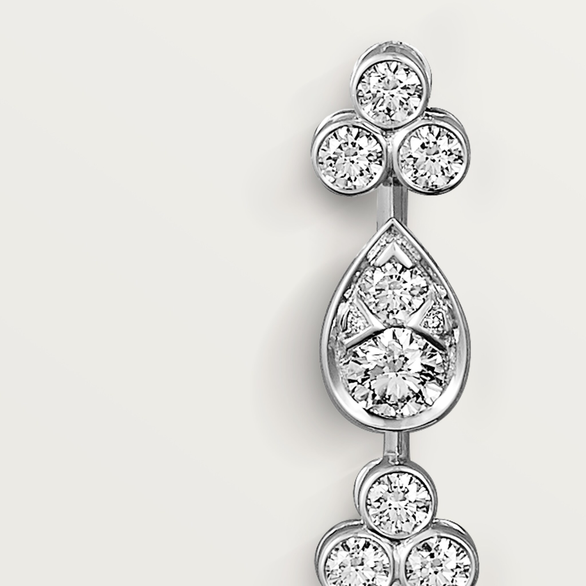 Pluie de Cartier earrings, diamonds, image 13