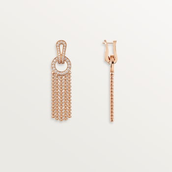 Agrafe earrings, half-paved Agrafe earrings, half-paved