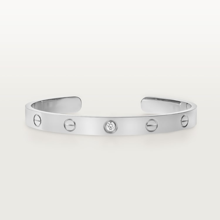 Cartier white love bracelet deals
