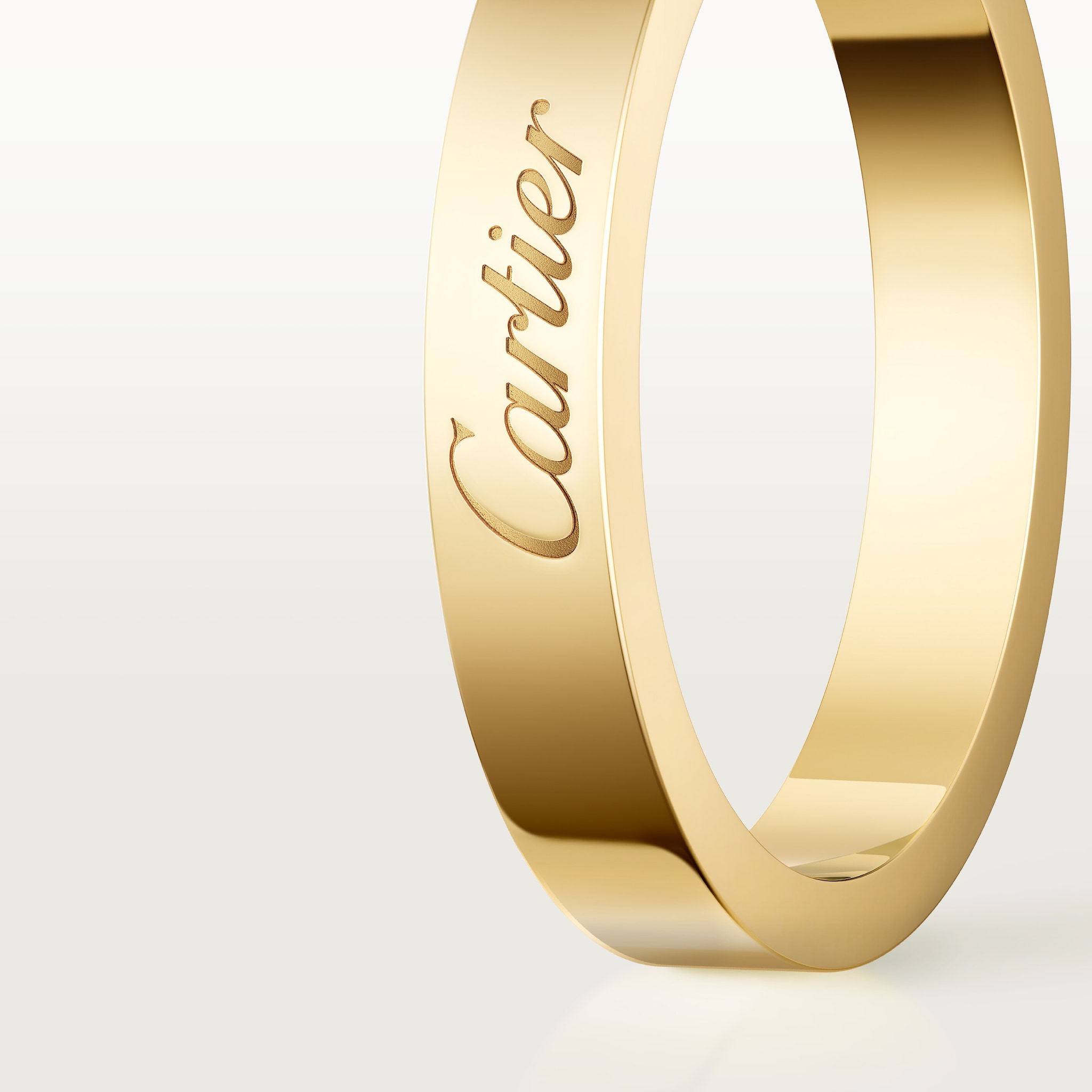 C de Cartier wedding band, 3 mm width, image 5