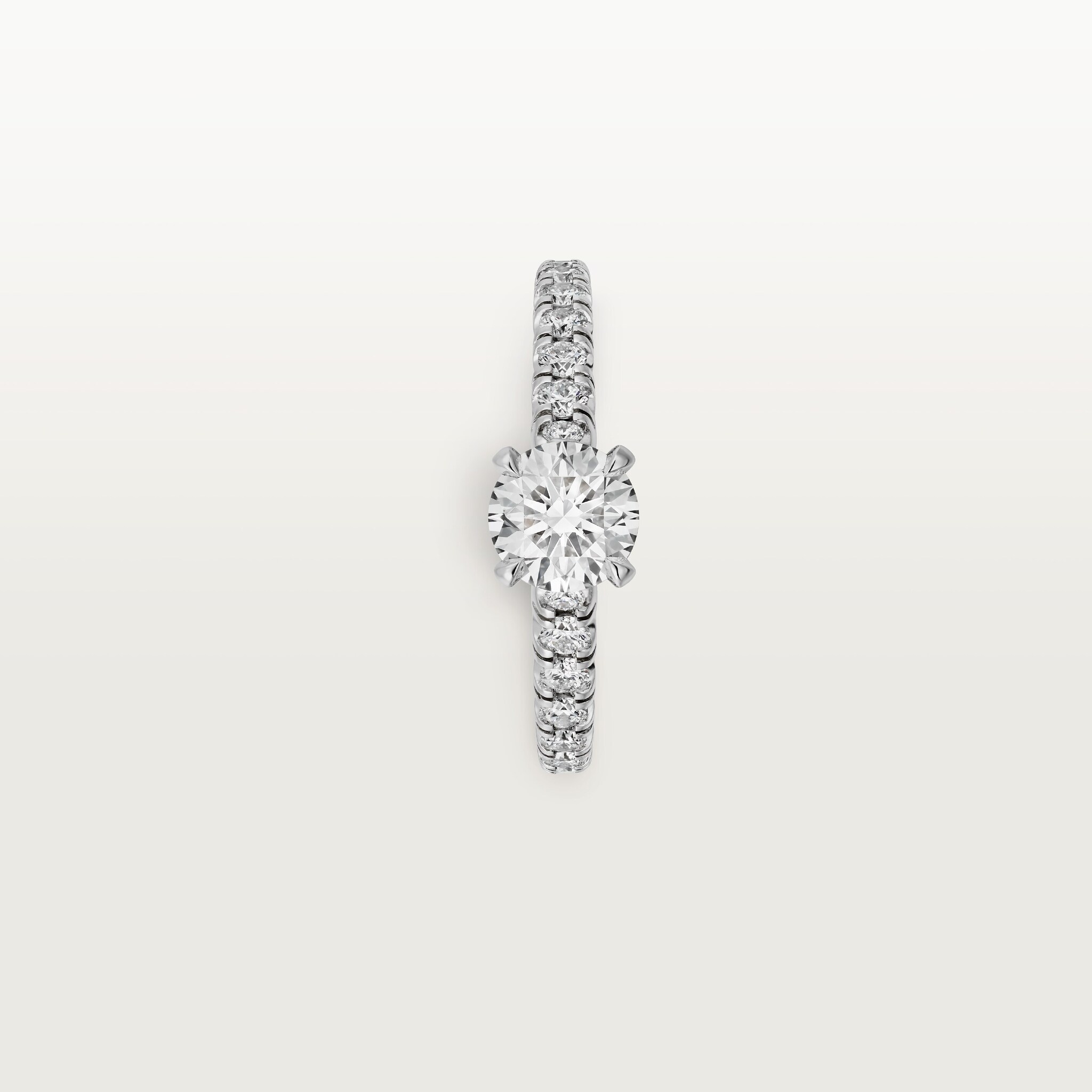 1895 solitaire, brilliant-cut diamond, paved , image 5